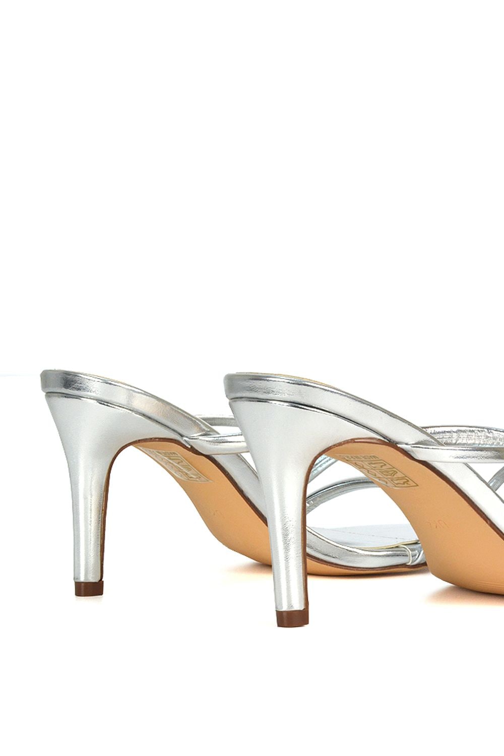 XY London 'Angel' Slip On Mid Heel Stiletto Mule Heeled Sandals image 6