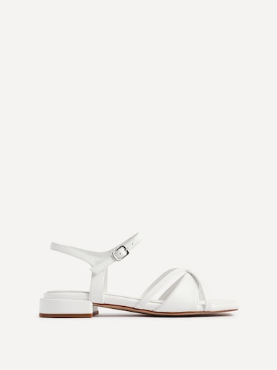 Linzi Zenna White Strappy Low Sandals
