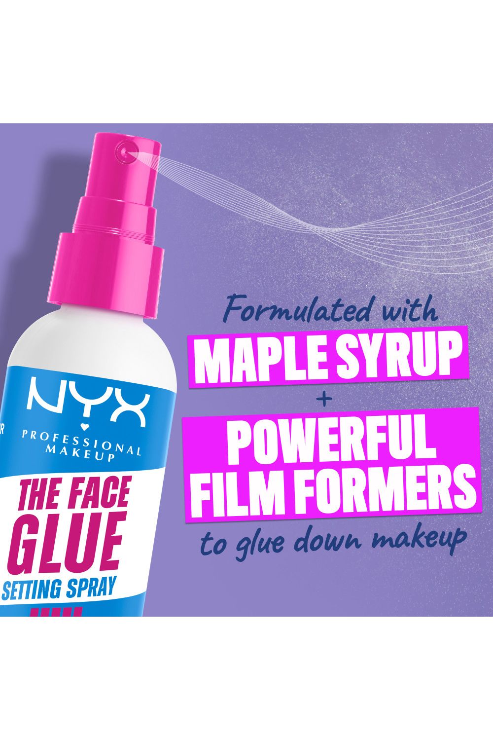 NYX Professional Makeup The Face Glue Setting Spray 60ml Multi image 9