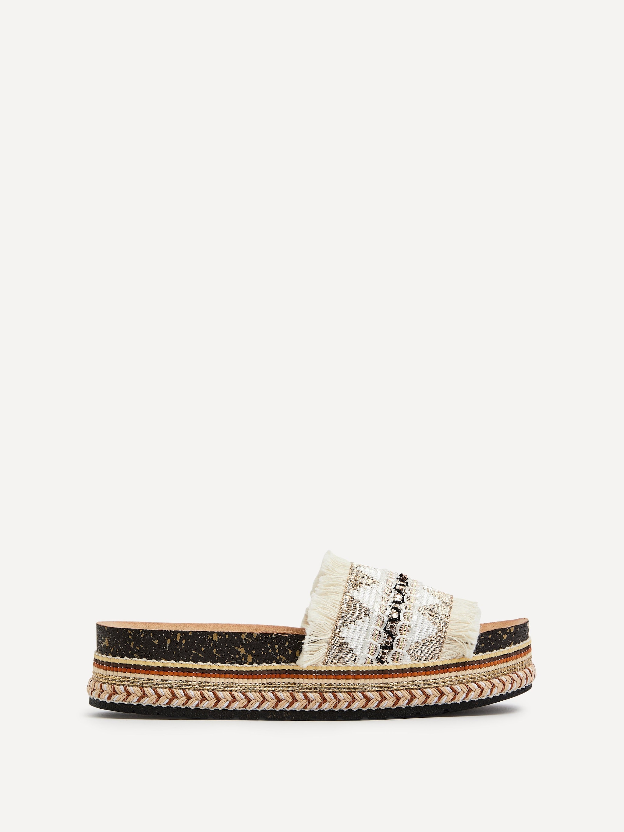 Linzi Janelle Neutral Flatform Slip On Sandal image 1