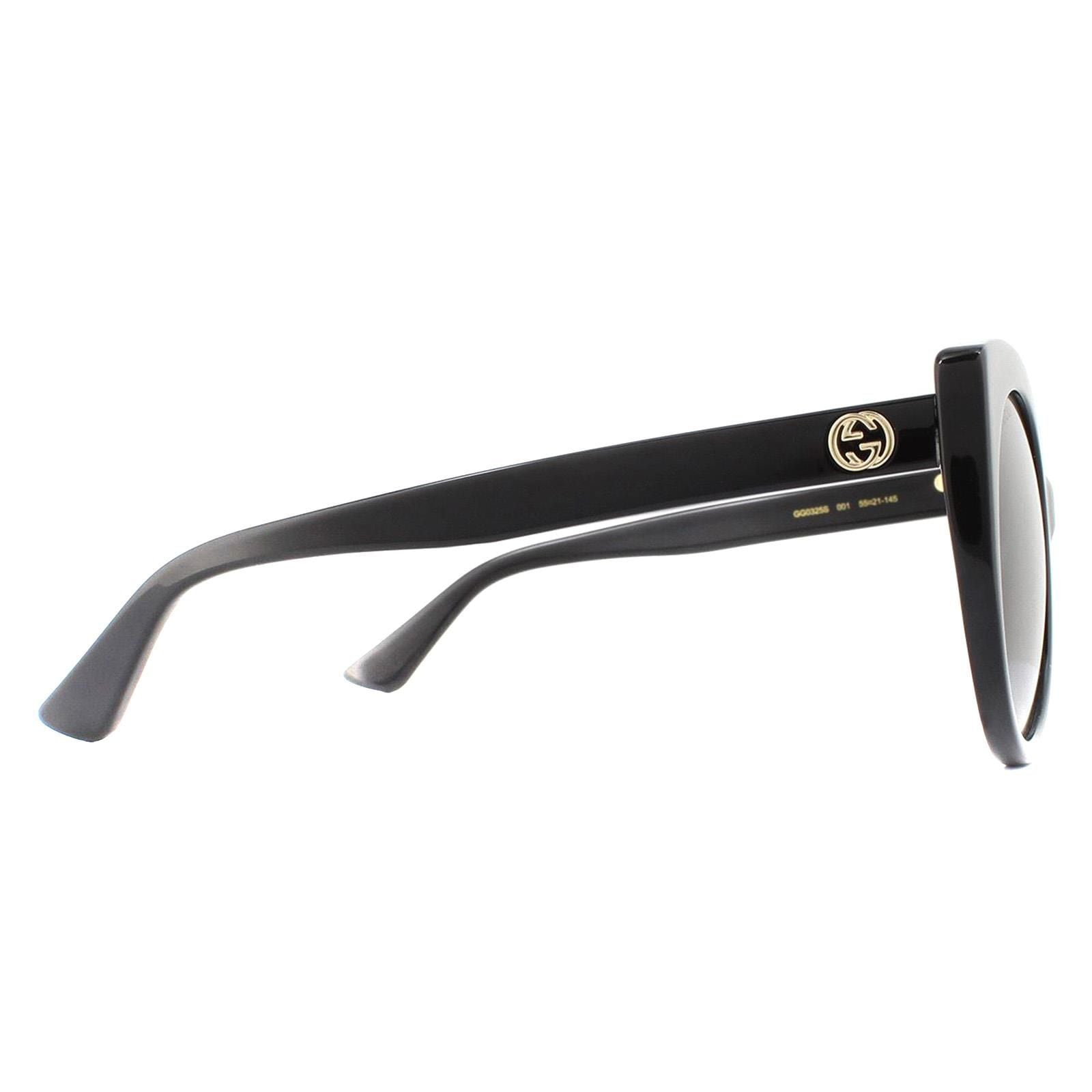 Gucci Cat Eye Black Grey Gradient Sunglasses image 4