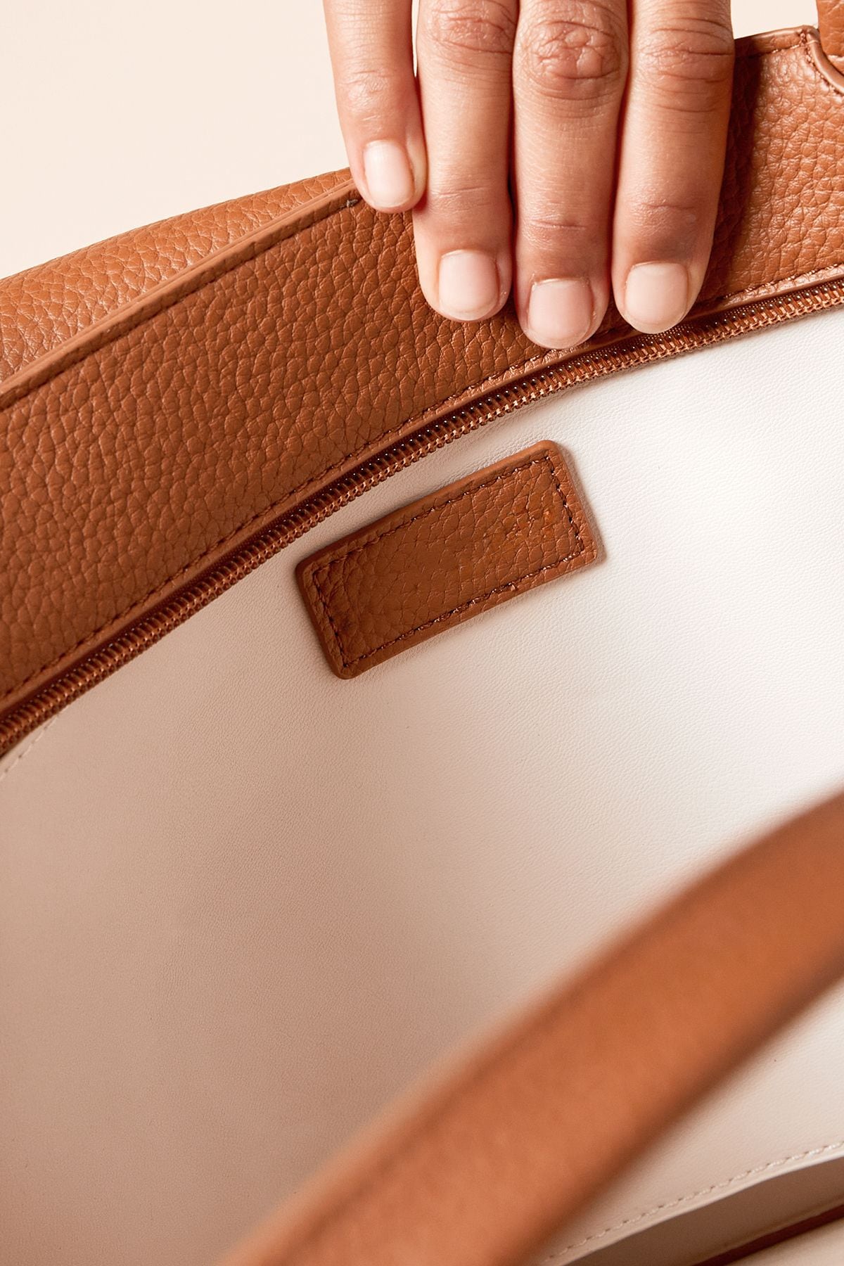 Dorothy Perkins Freya Tote Bag With Gold Hardware Tan image 3