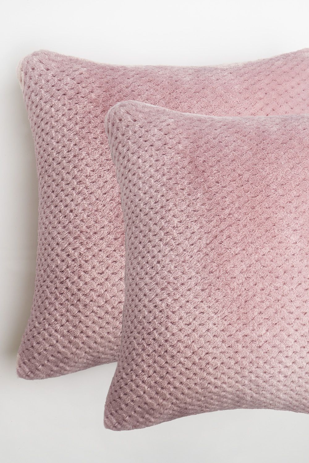 OHS 4 Pack of Waffle Fleece Square Cushion Covers image 5