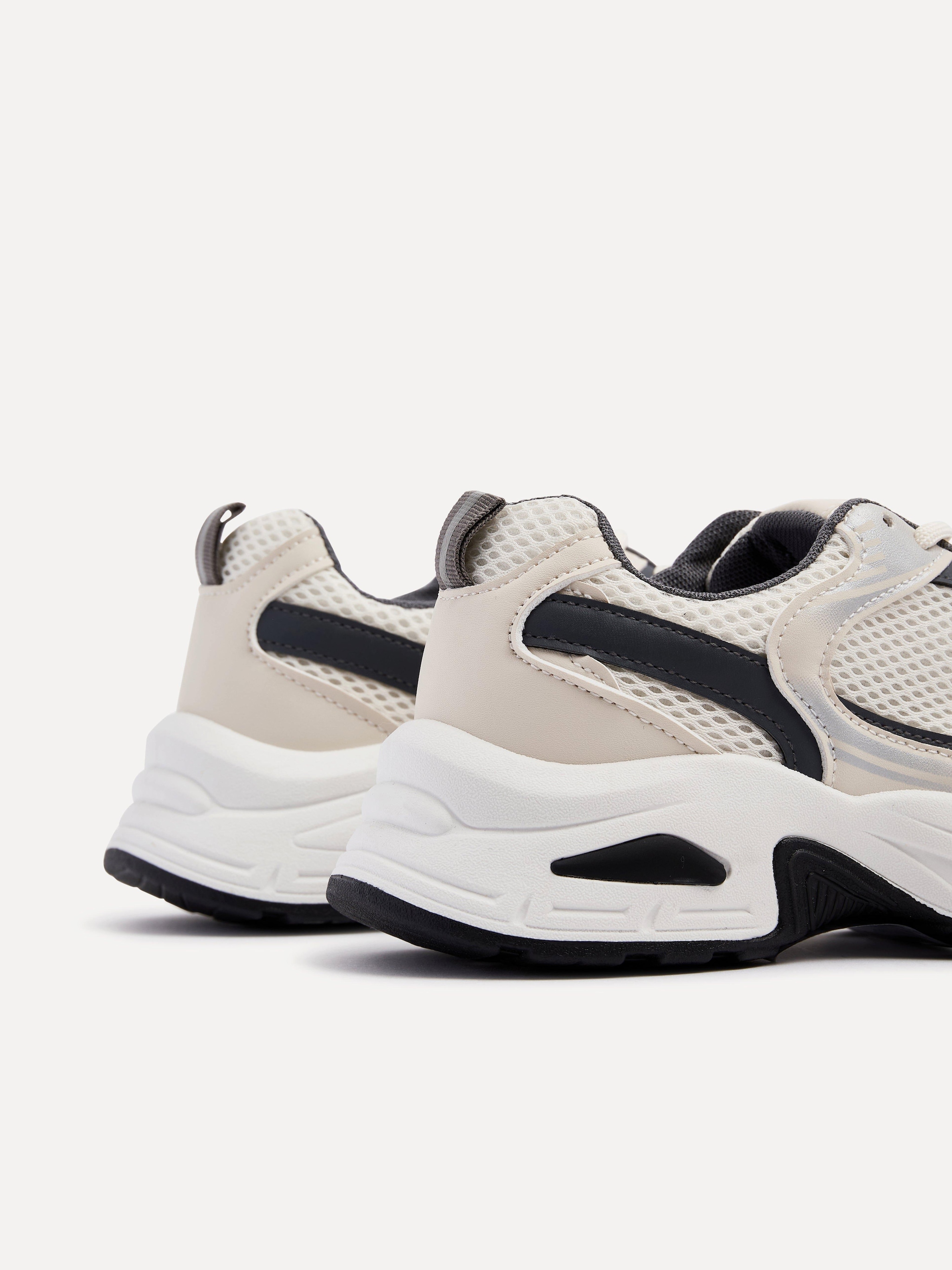 Linzi Venture Beige Mesh Effect Chunky Trainer image 5