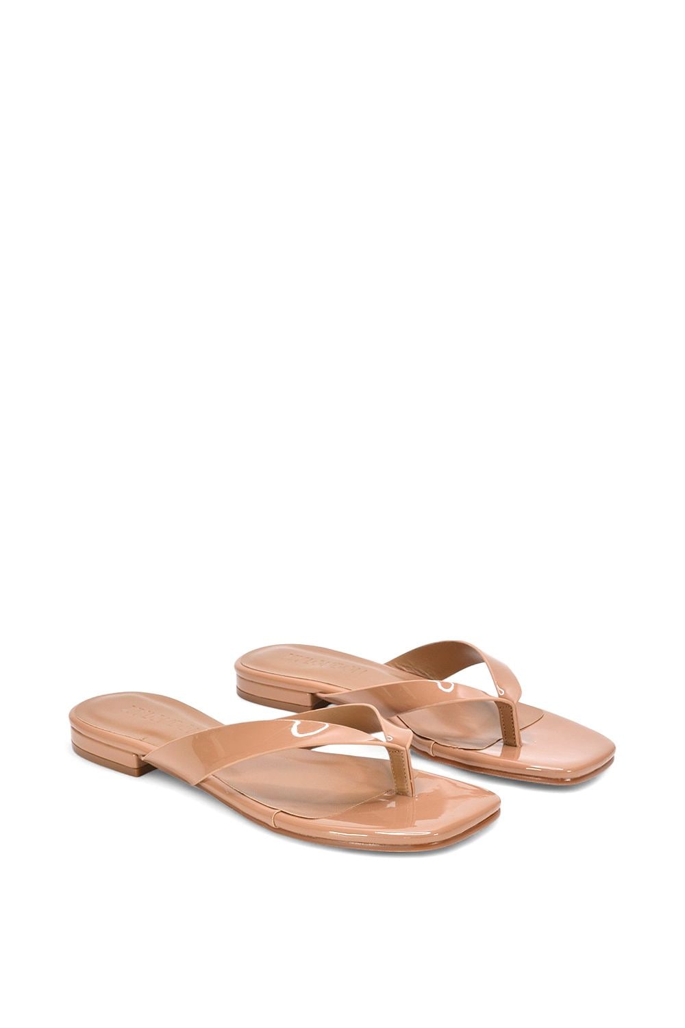 XY London 'Rio' Thong Strap Slip On  Flip Flop Square Toe Slide image 3