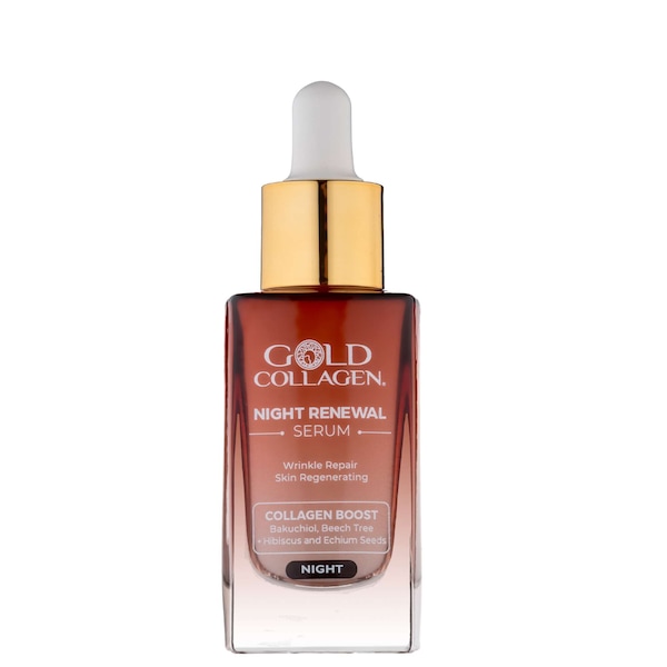 Gold Collagen Night Renewal Wrinkle Repair Skin Regenerating Serum 30ml