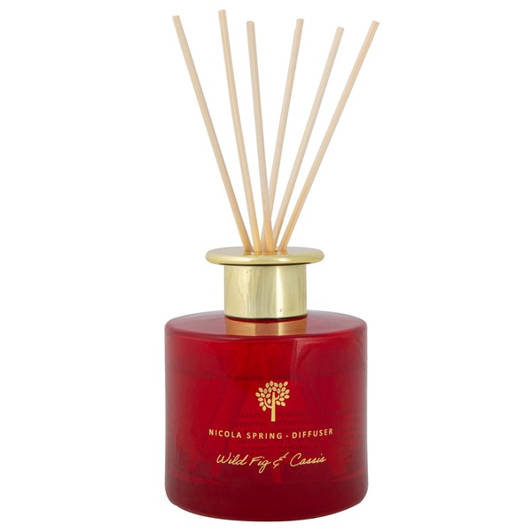 Nicola Spring 200ml Wild Fig & Cassis Reed Diffuser - Autumn Spiced Home Scent Jar
