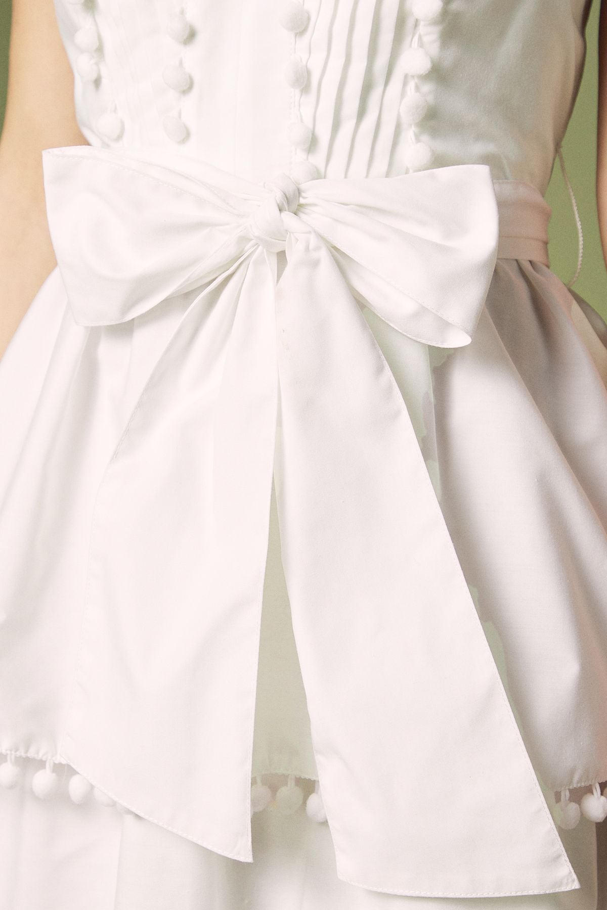 Coast Pom Pom Trim Dress White image 5