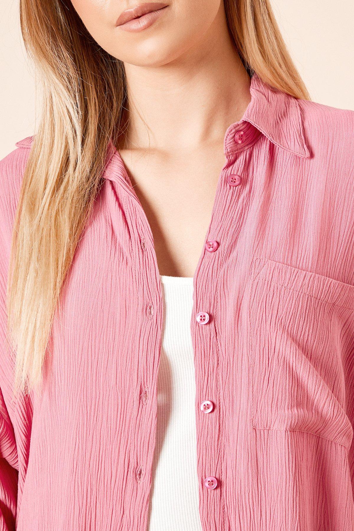 Dorothy Perkins Cheesecloth Shirt Pink image 5