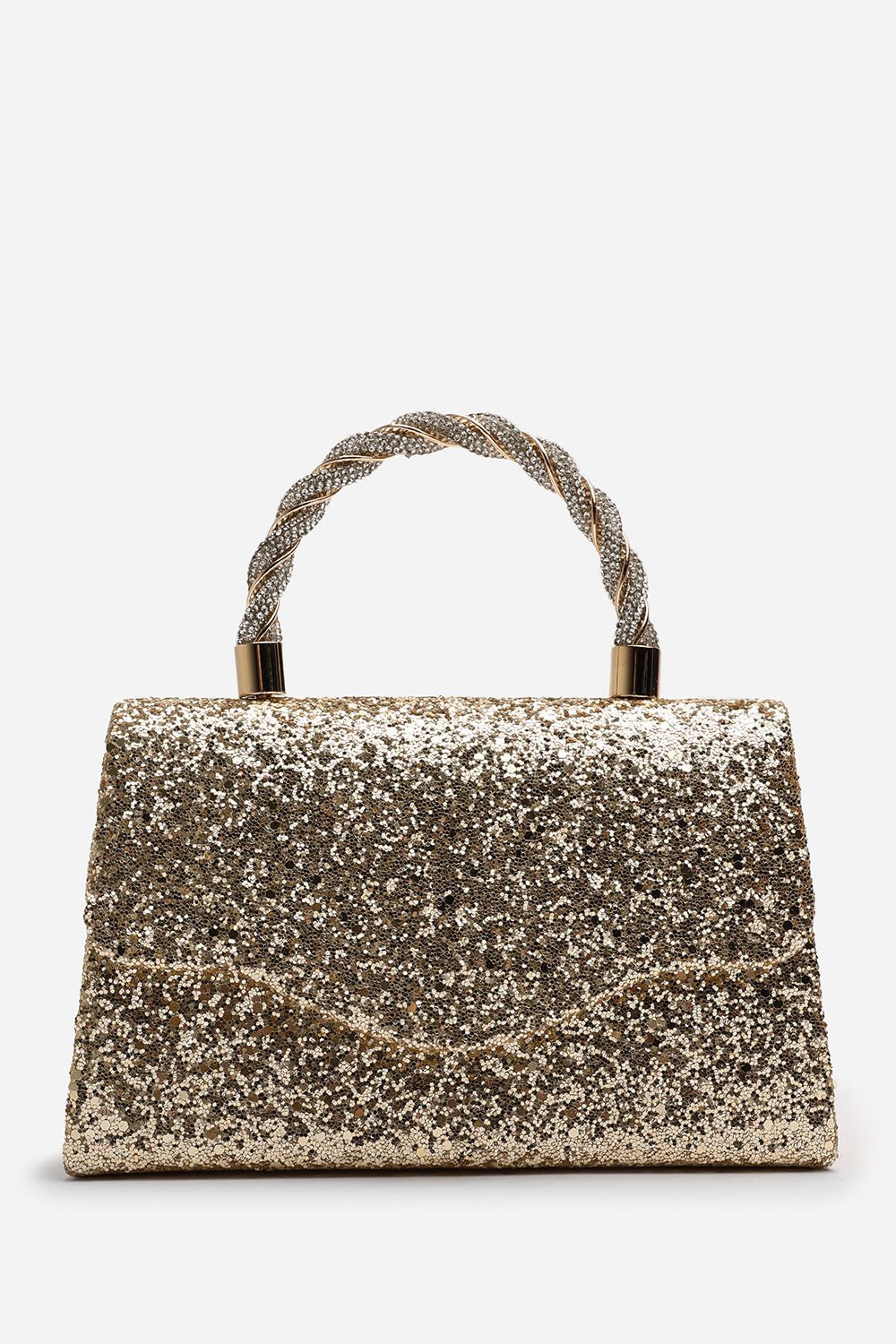 Where's That From 'Pluie' Glitter Evening Bag With Braided Top Handle image 2