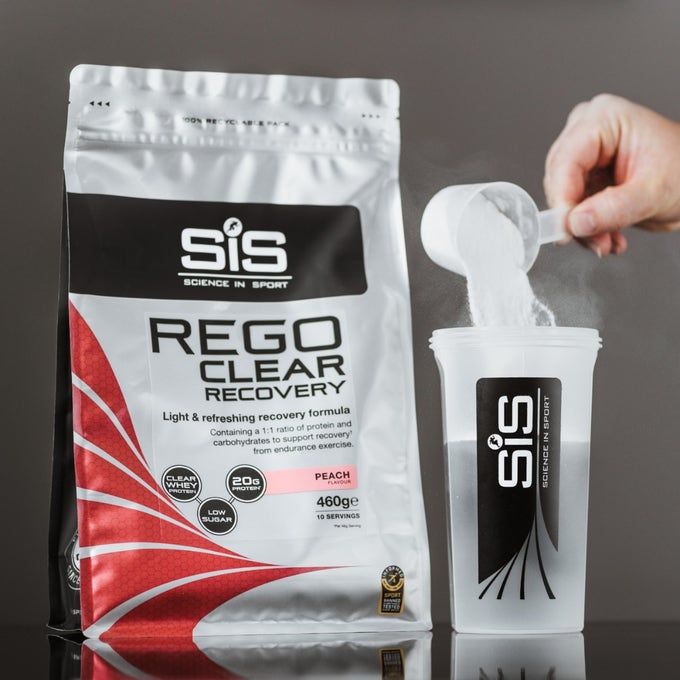 Science in Sport REGO Clear Recovery Powder - 20g Protein - Peach - 460g image 2