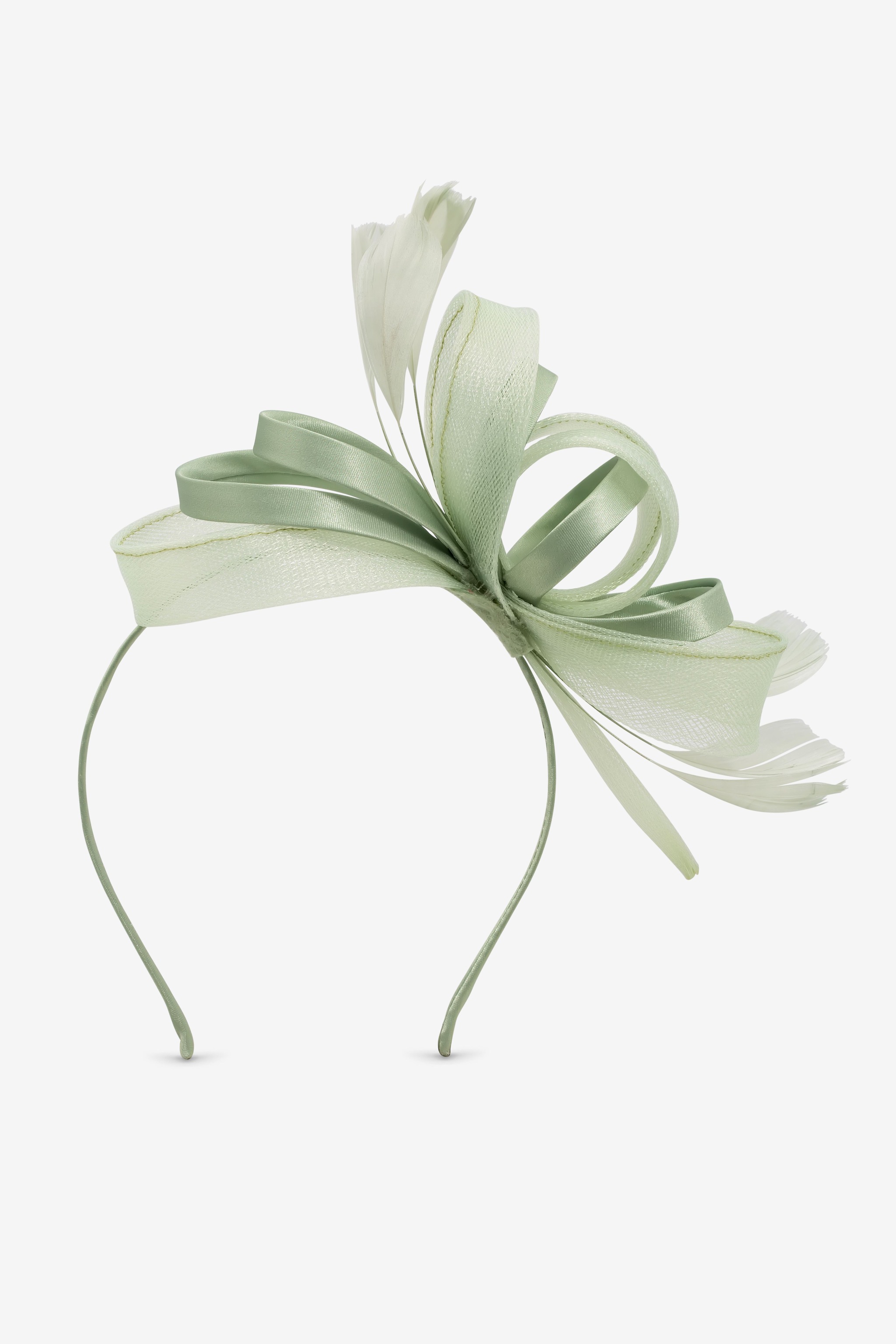 Jon Richard Meduim Sage Green Fascinator Headband