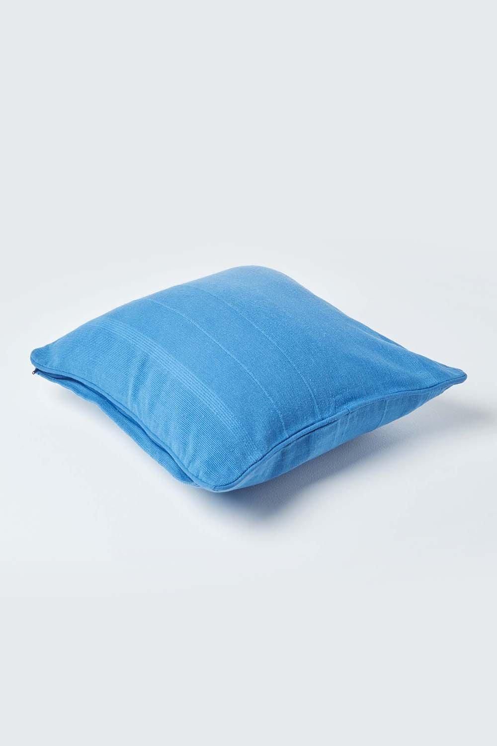 Homescapes Cotton Rajput Ribbed Cushion Cover image 3