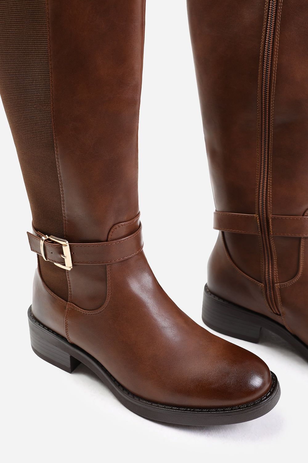 Where's That From 'Bode' Knee High Boots With Buckle Detail image 3