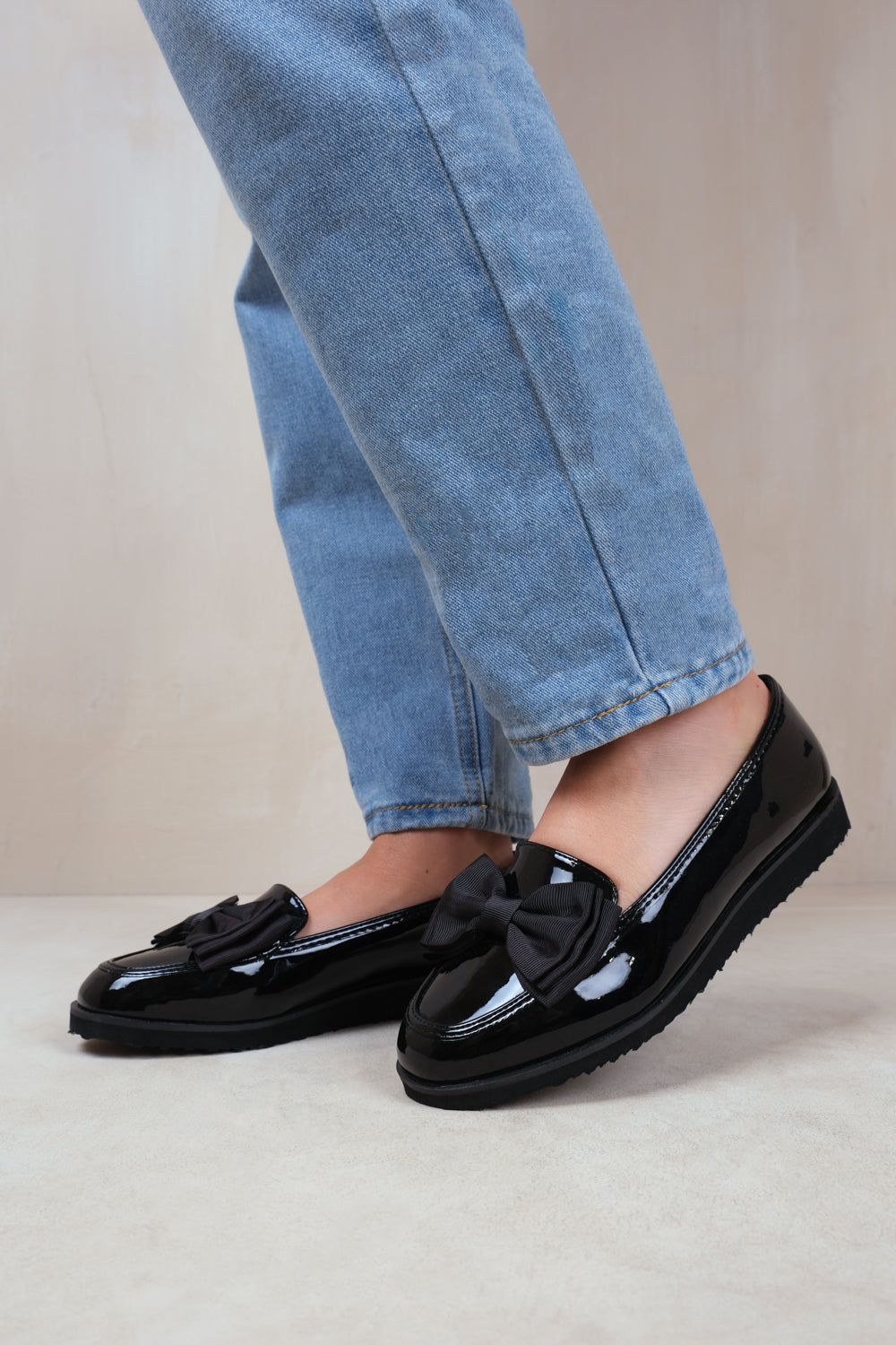 Where's That From 'Alpha' Wide Fit Slip On Loafer Slider With Bow Detail image 3