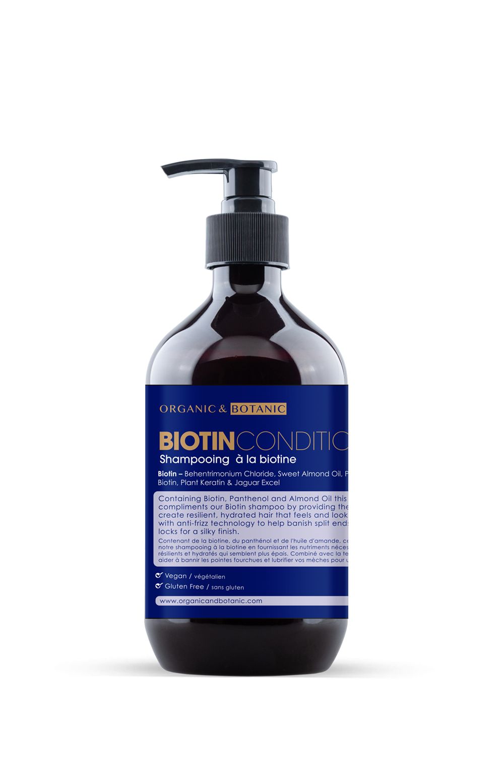 Organic & Botanic Biotin Shampoo 500ml image 1