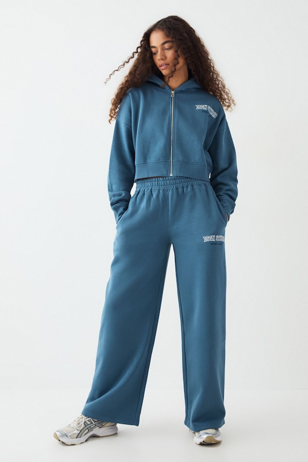 DSGN Studio DSGN Studio Applique Straight Leg Jogger Teal