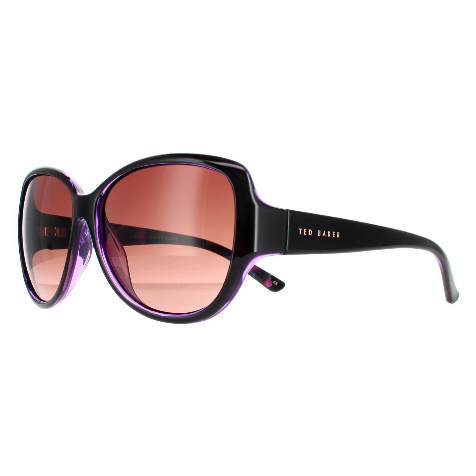 Ted Baker Oval Black Purple Brown Gradient TB1394 Shay image 2