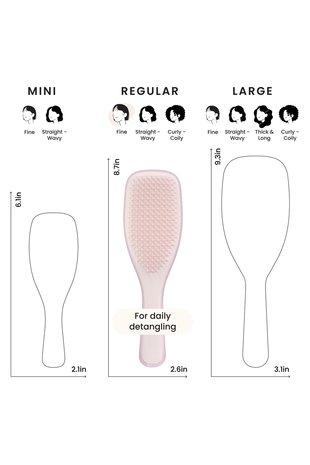 Tangle Teezer The Wet Detangler Hairbrush Fine & Fragile - Pink Dust Pink image 9