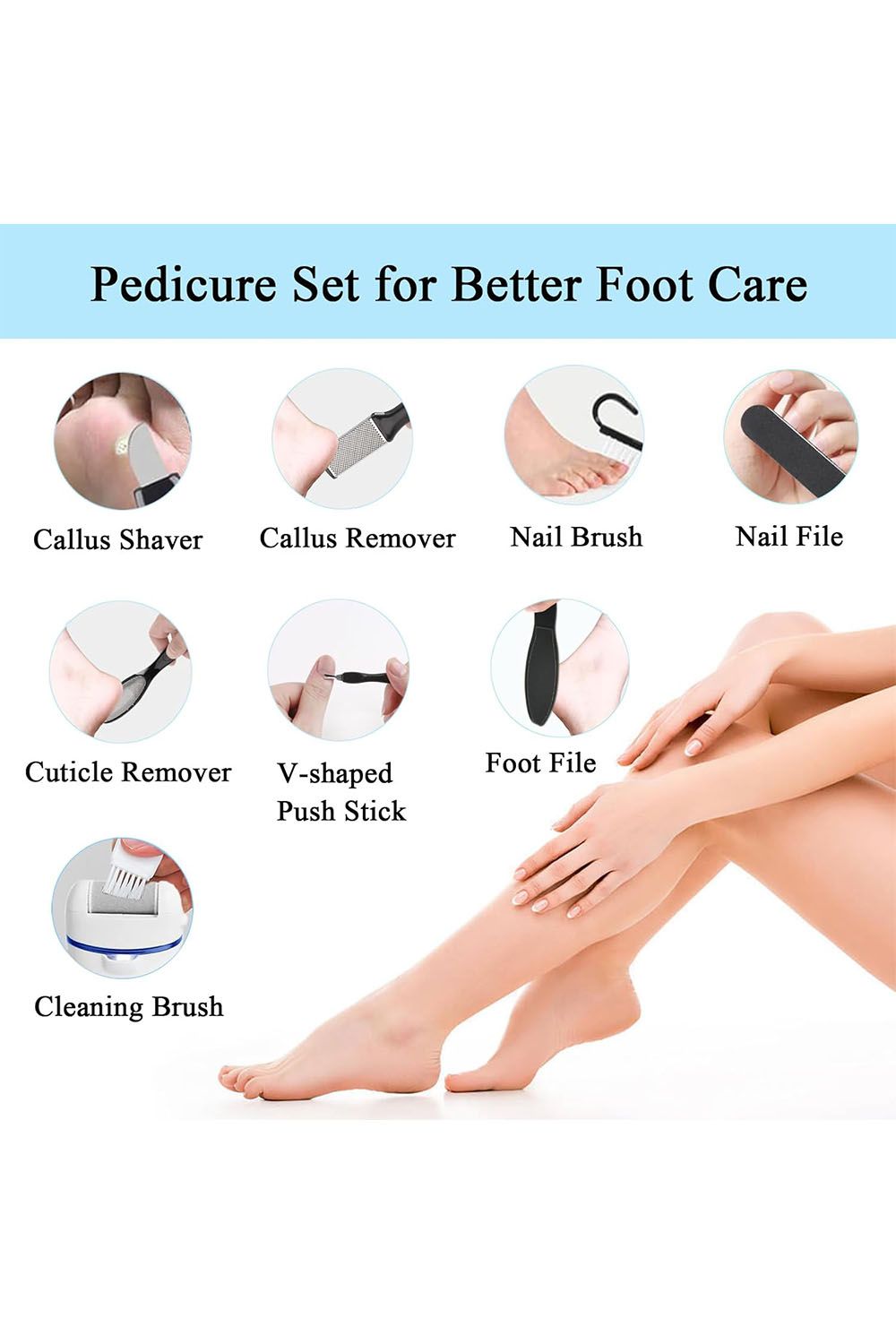 SHEONLY Electric Pedicure Tools Set Callus Remover Beauty Tool image 6