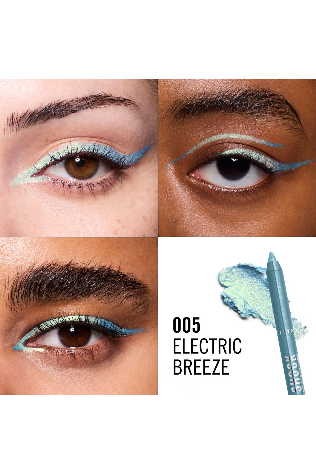 Rimmel London Thrill Seeker Multi-Chrome Gel Eyeliner 1.2g 005 Electric Breeze image 2