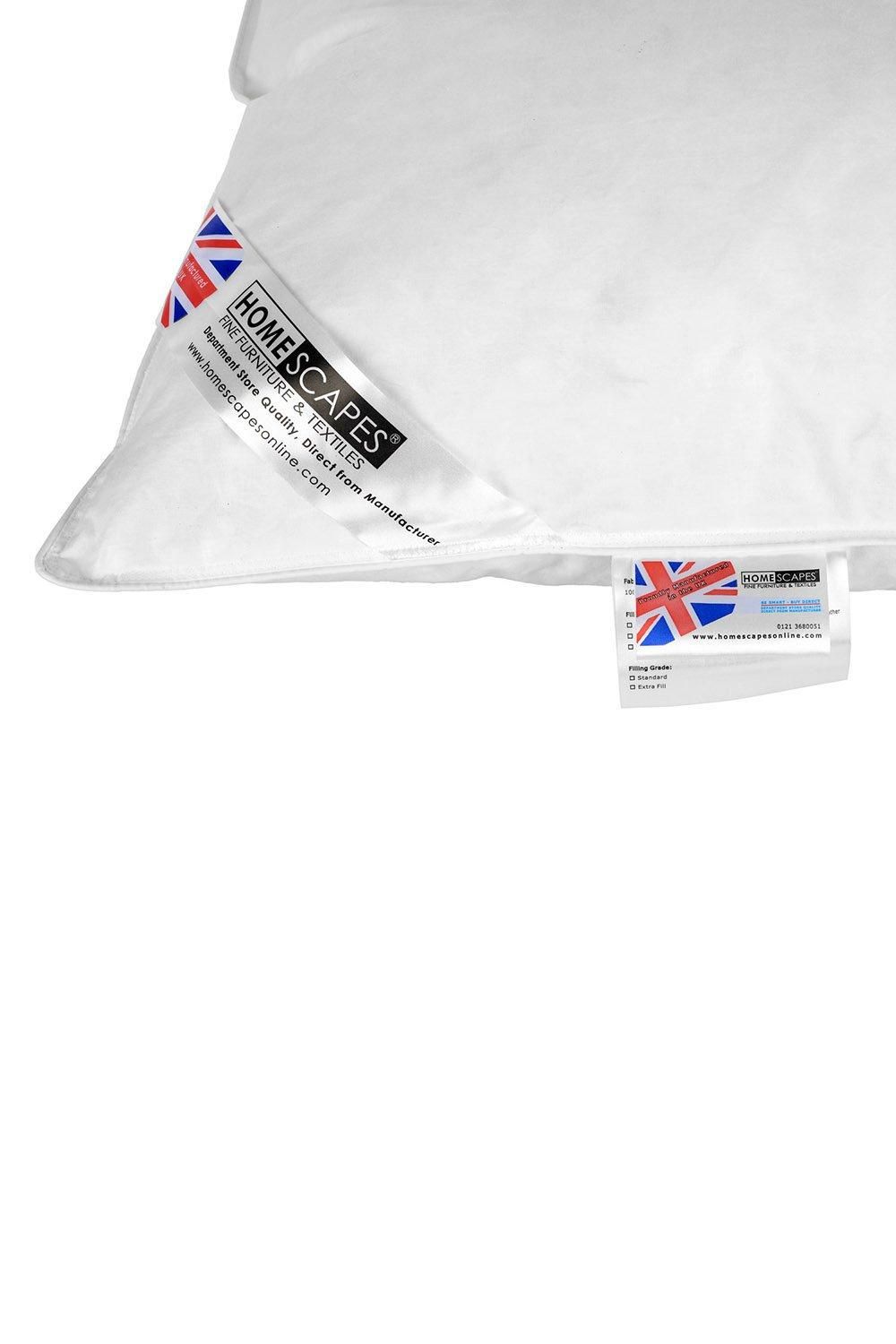 Homescapes Luxury Goose Down Pillow Soft, Breathable & Hypoallergenic image 4