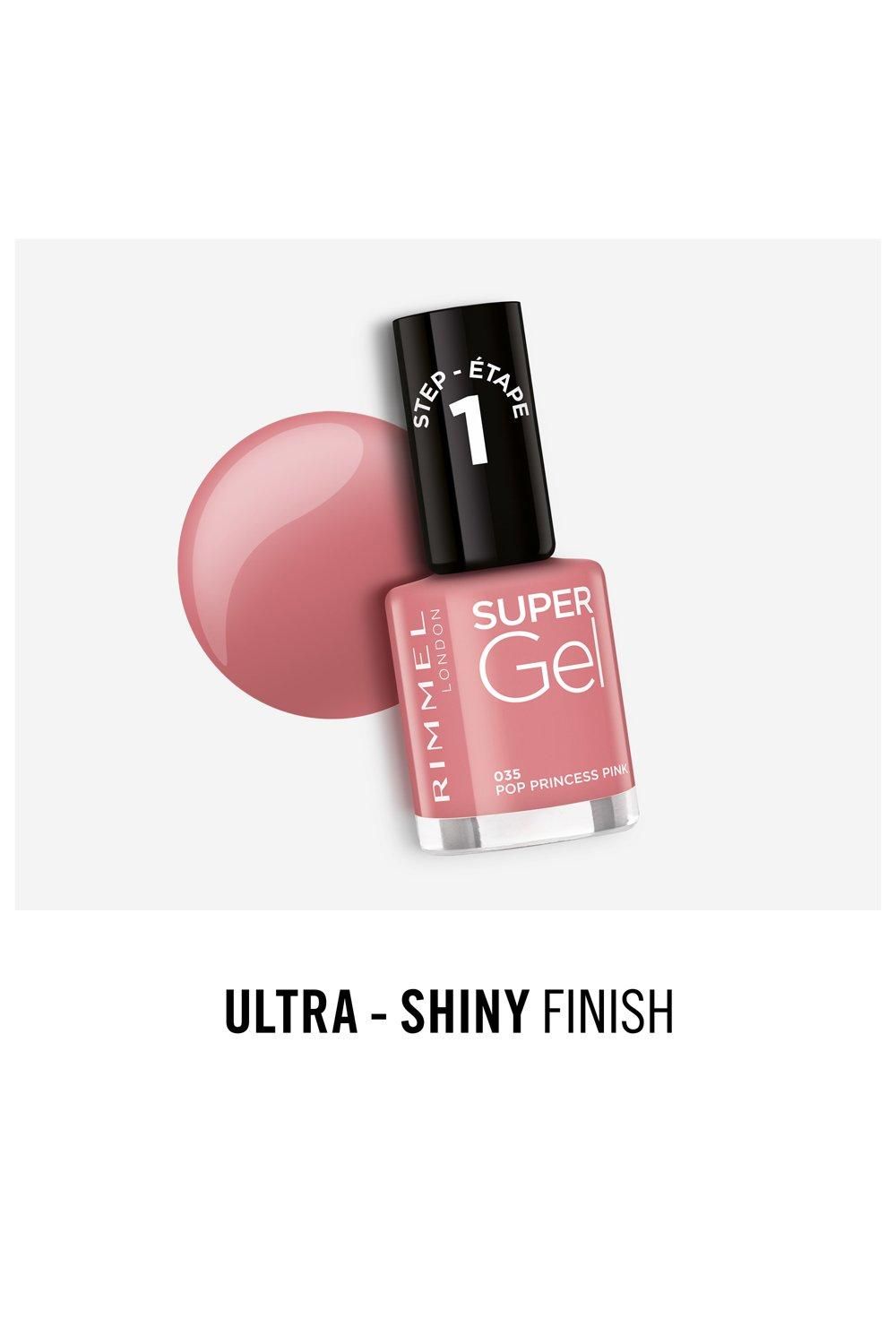 Rimmel London Super Gel Nail Polish 035 Pop Princess Pink image 5