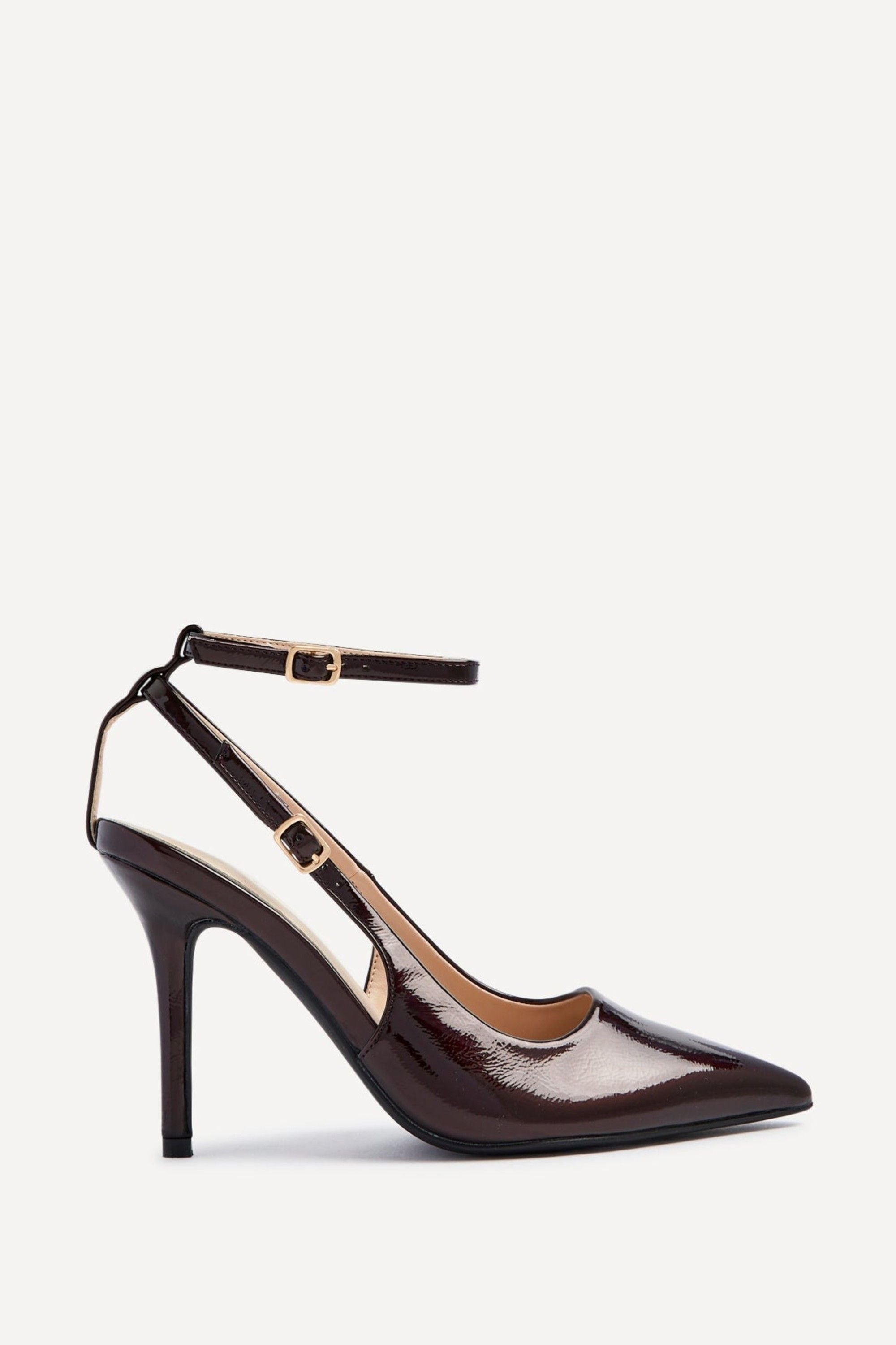 Linzi Galore Burgundy Patent Stylist Court Heels image 1