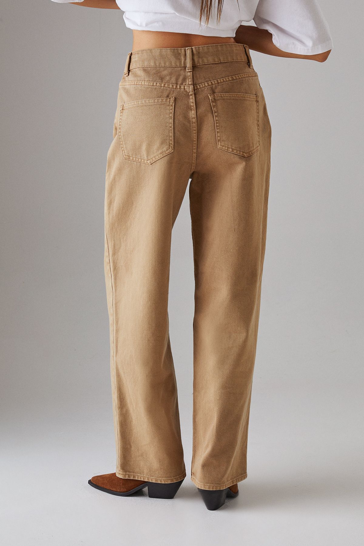 Warehouse Washed Low Rise Denim Boyfriend Jean Stonewash image 3