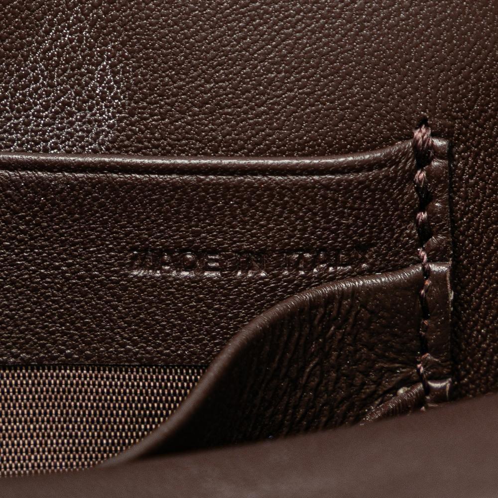 Valentino Preloved Monogram Shoulder Bag Wo - Brown Satchel image 7