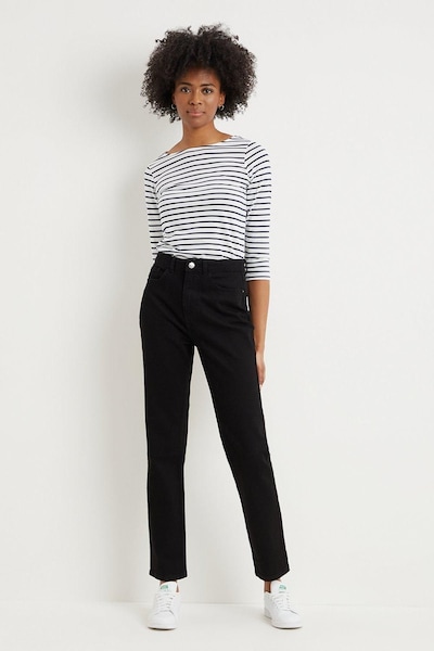 Dorothy Perkins Tall Straight Jeans Black