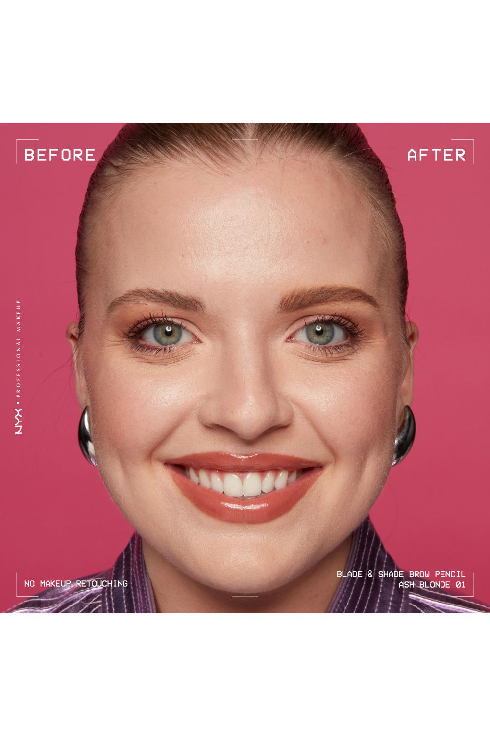 NYX Professional Makeup Blade & Shade, Nano Brow Mechanical Pencil 0.06g Ash Blonde image 4