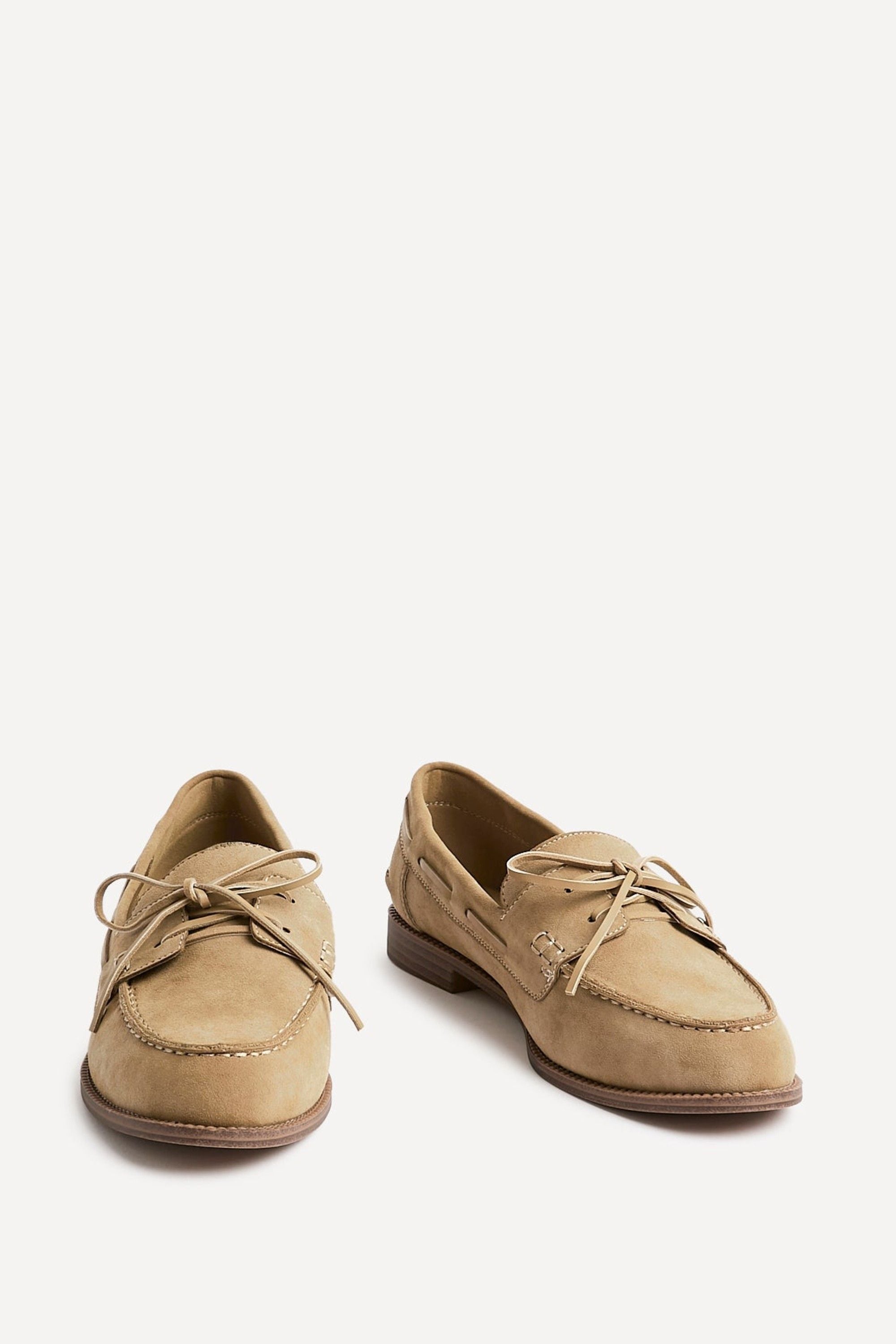 Linzi Vanish Beige Faux Suede Slip On Loafer image 3