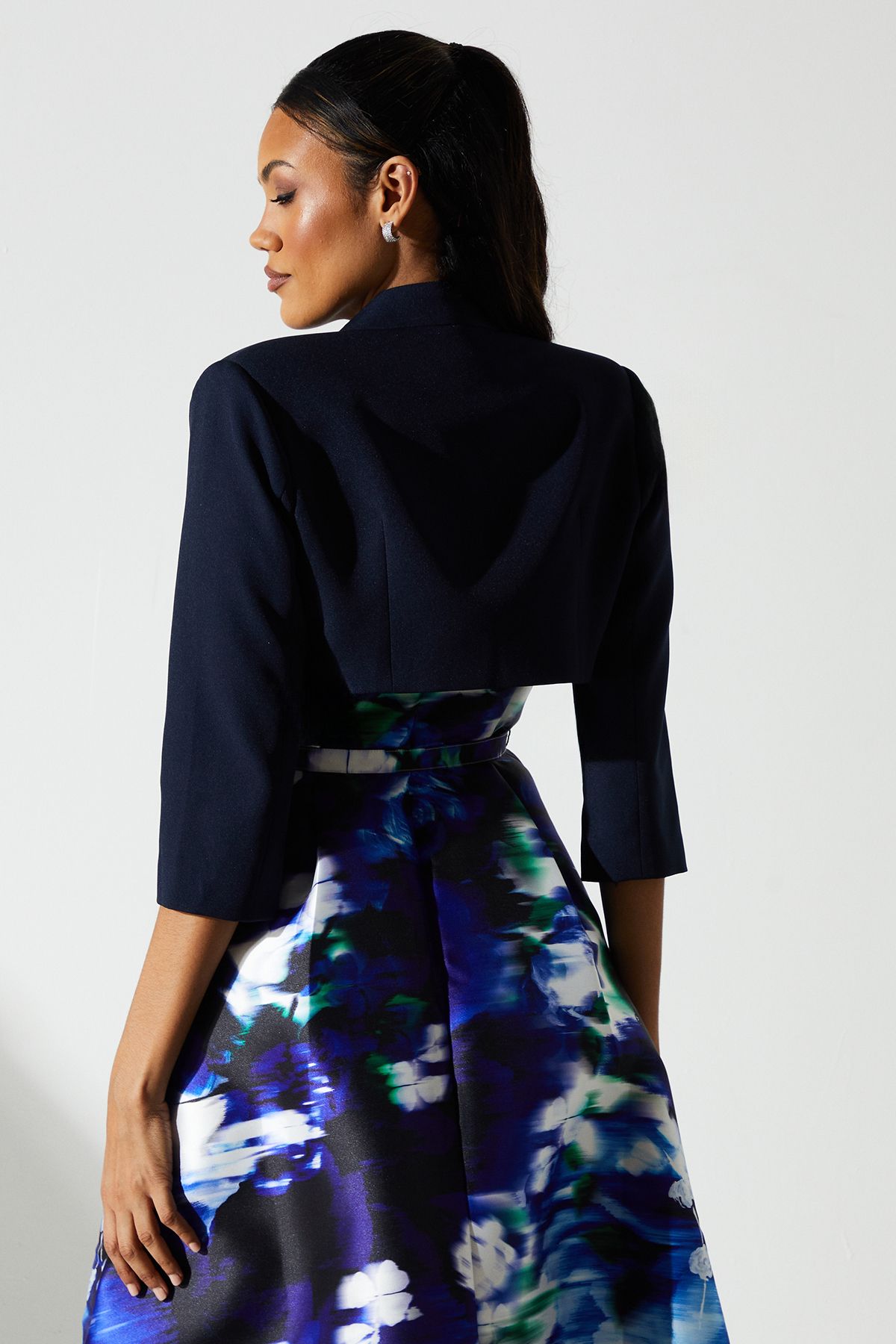 Coast Crop Sleeve Bolero Jacket Navy image 3