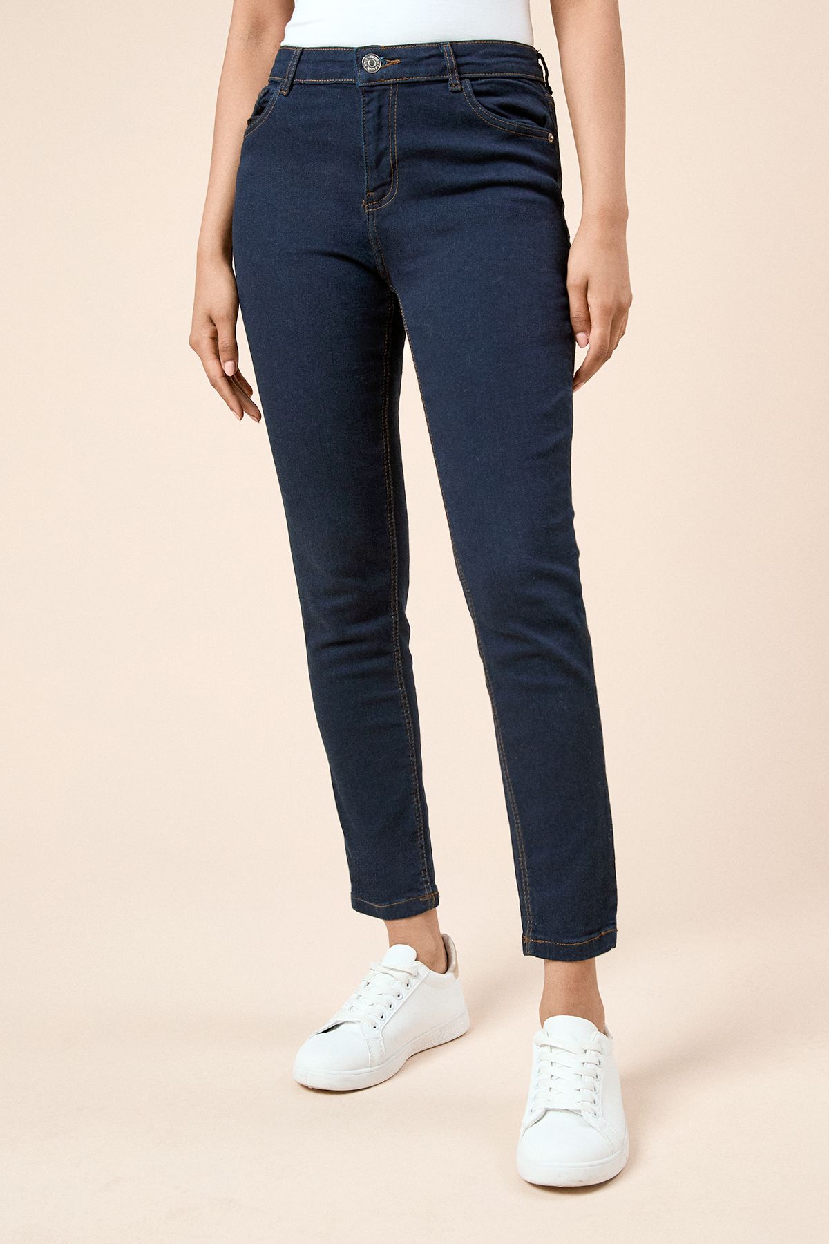 Dorothy Perkins Petite Comfort Stretch Skinny Jeans Indigo image 2