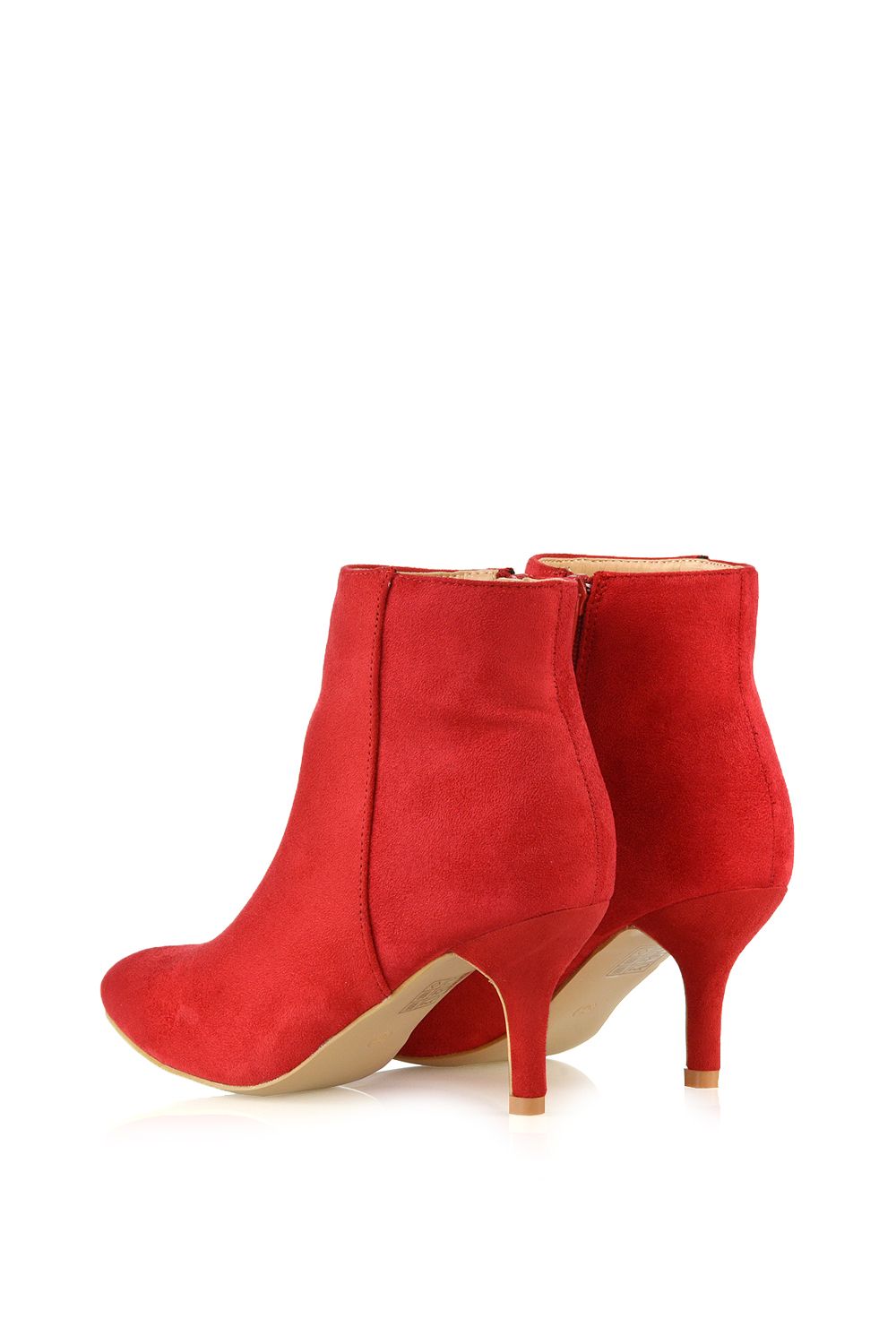 XY London 'Anastsia' Low Mid Kitten High Heel Stiletto Zip-Up Ankle Boots image 4