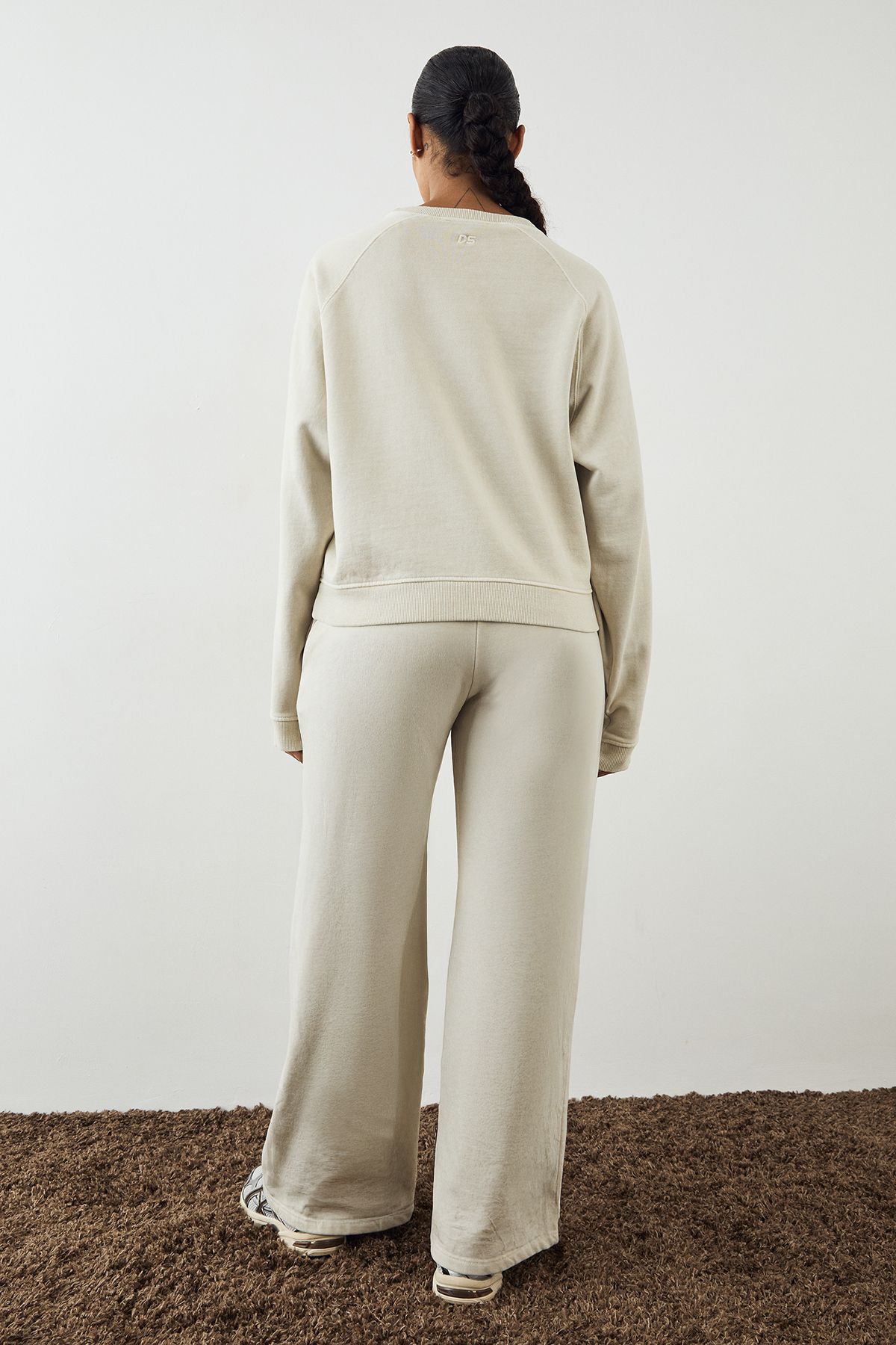 DSGN Studio DSGN Studio Premium Heavyweight Washed Straight Leg Jogger Ecru image 2