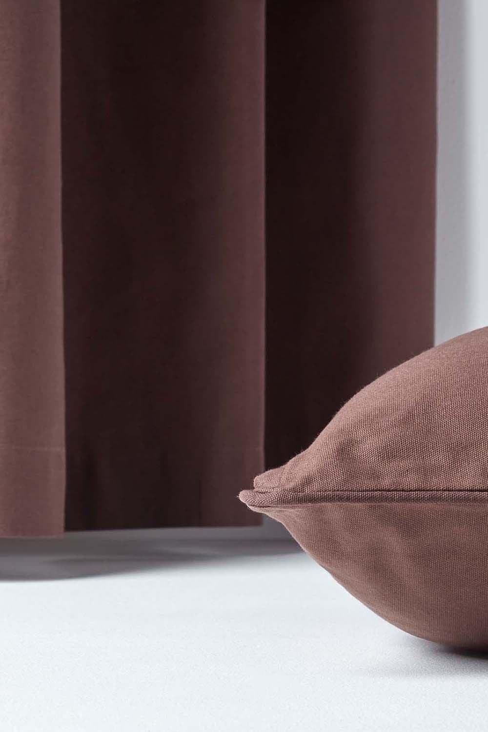 Homescapes Cotton Plain Cushion Cover image 5