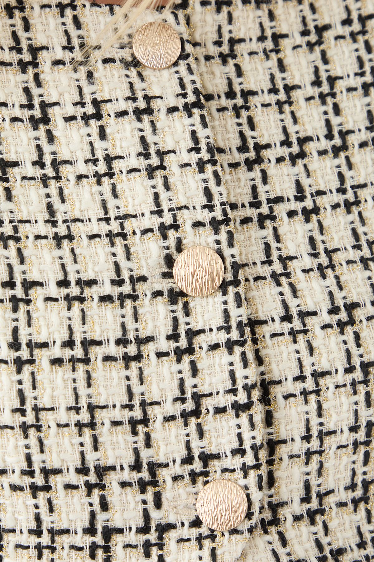 MissPap Boucle Cropped Button Down Jacket Mono image 5