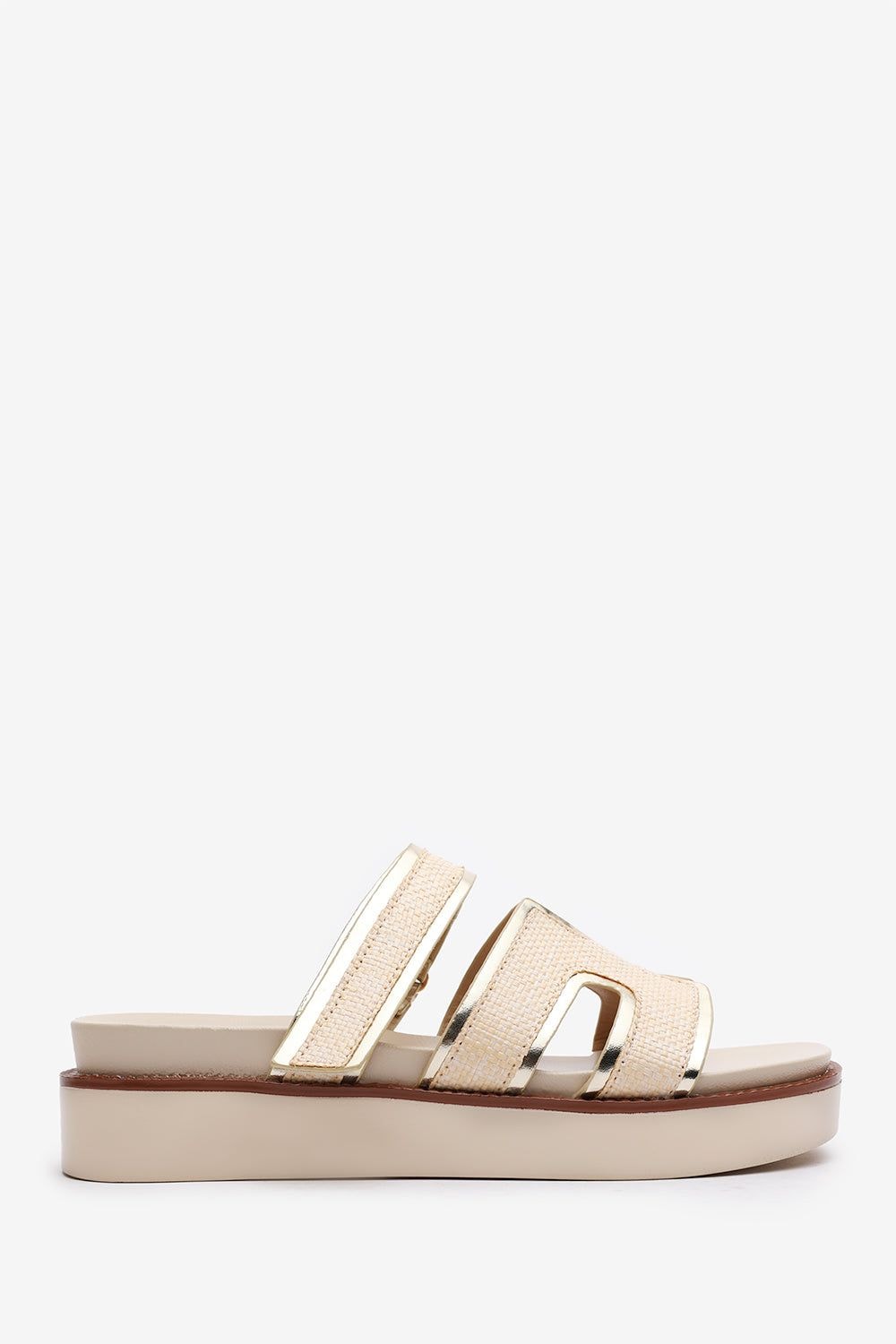 Where's That From 'Splendor' Slider Flatform Sandals With Cutout Straps image 2