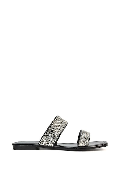 XY London 'Lucy' Slip On Flat Cork Slider Mules