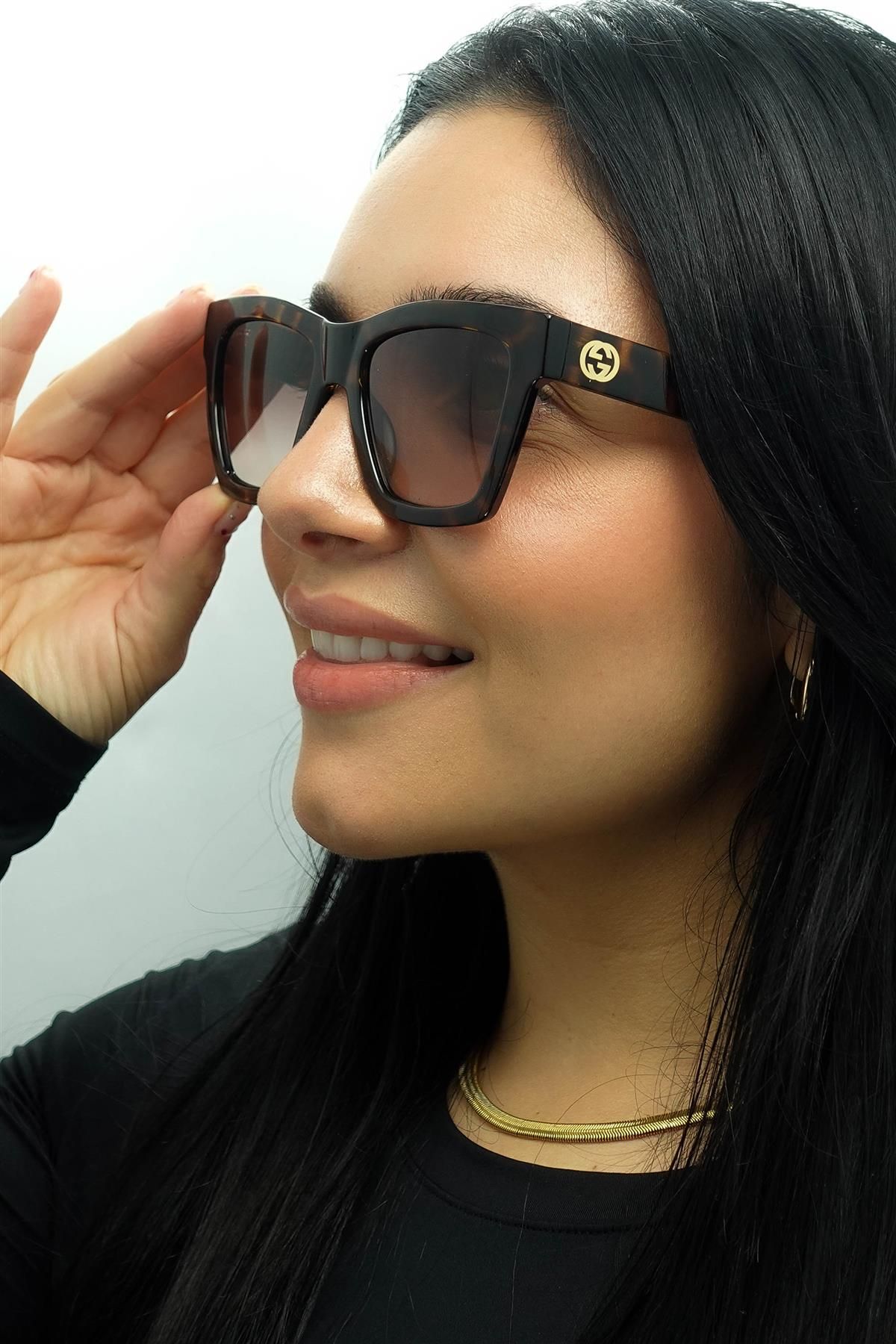 Gucci Square Havana Brown Gradient GG1714S image 5