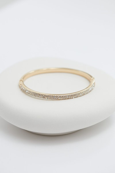 Jon Richard Jon Richard Gold Plate Pave Bangle