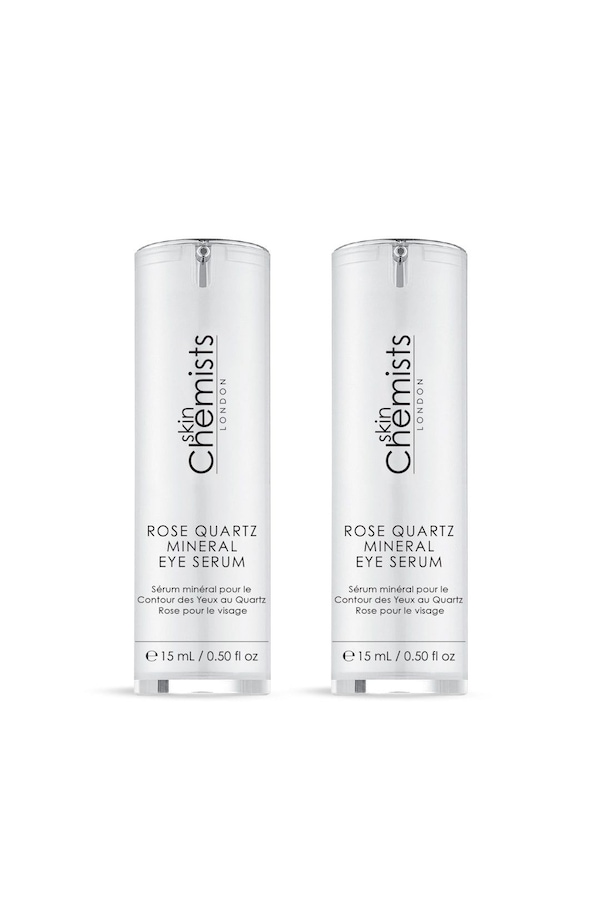 skinChemists professional Rose Quartz Mineral Eye Serum 15ml Twin Value Savings Pack