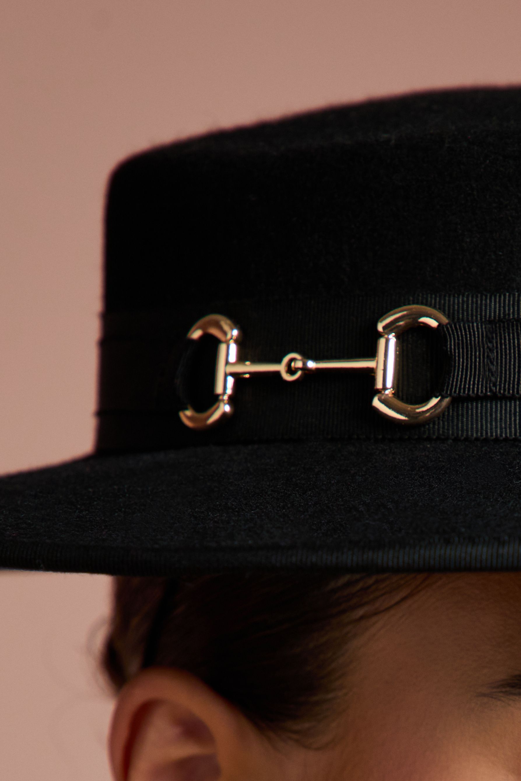 Coast Lisa Tan Felt Boater Black image 3