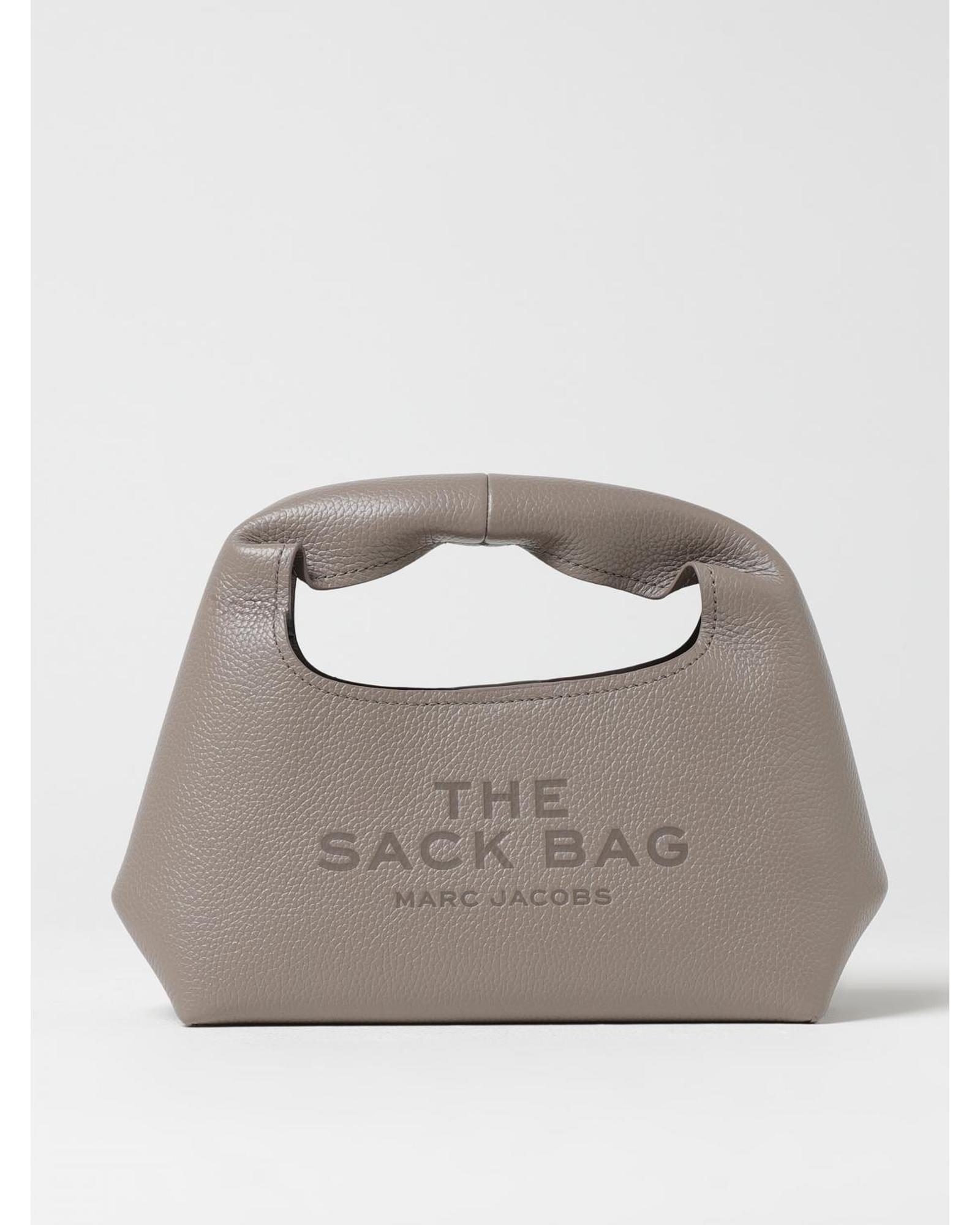 Marc Jacobs The Sack Bag Mini Top Handle Wo - Cream Clutch Bags