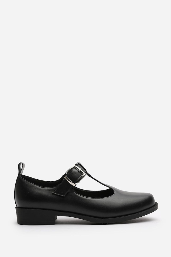Where's That From 'Piper' Wide Fit Mary Jane Loafers With Buckle Strap