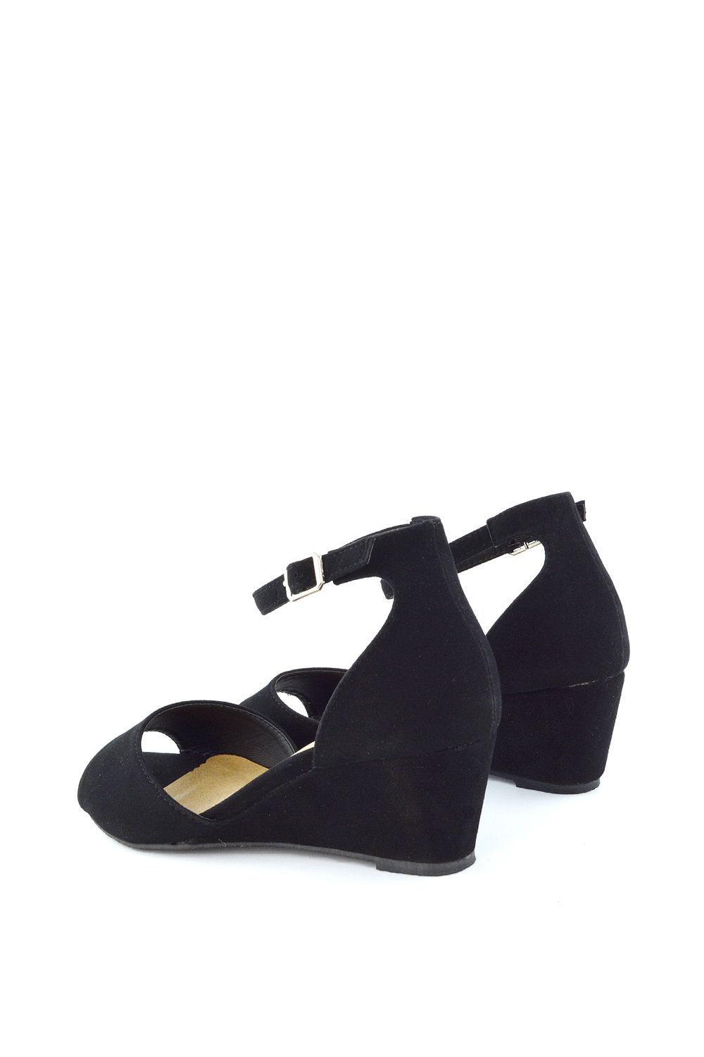 XY London 'Lottie' Peeptoe Mid Wedge Heel Sandals image 5