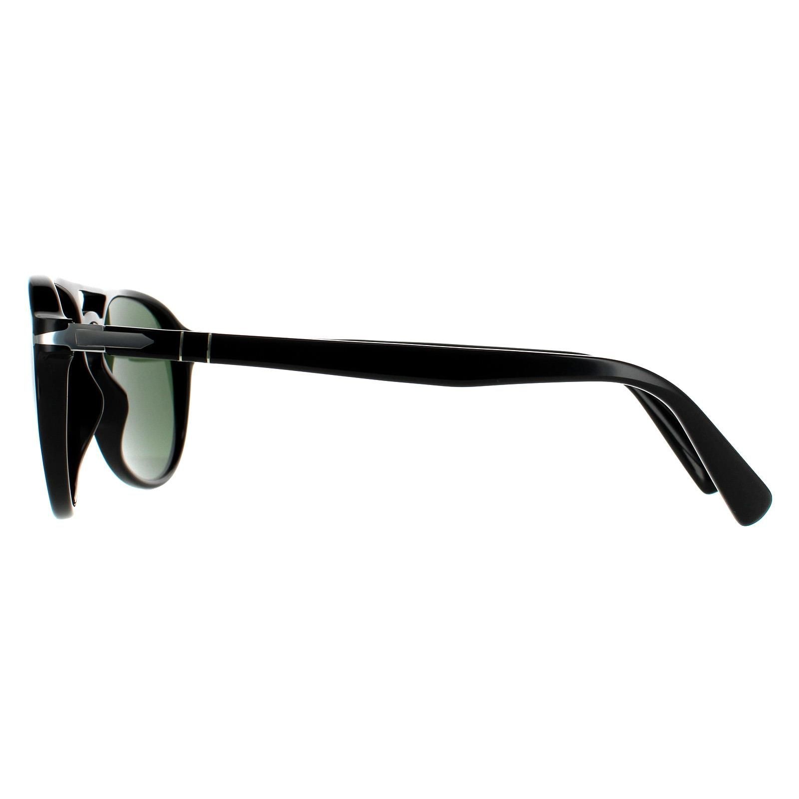 Persol Aviator Black Green Sunglasses image 3