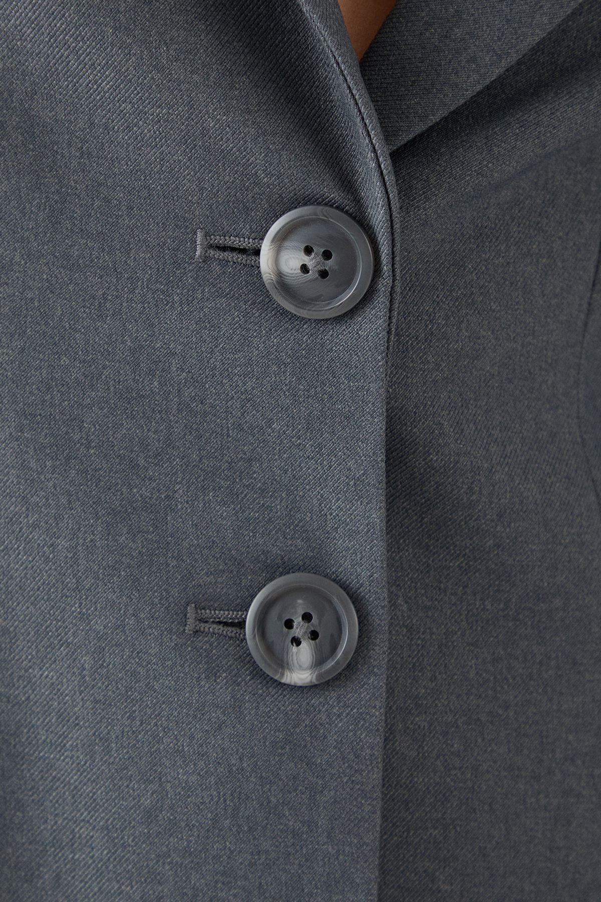 MissPap Premium Structured Single Breasted Blazer Grey image 5